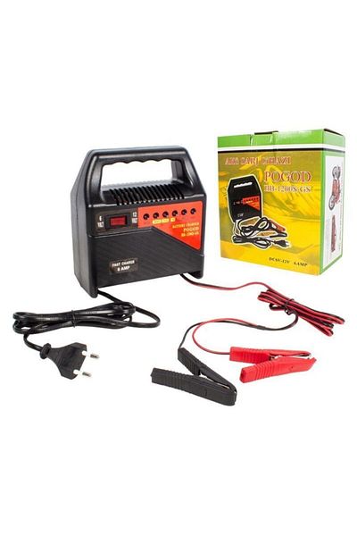 Powermaster Pogod Hb-1260s-gs 6 Volt - 12 Volt 6 Ampere Battery Charger with LED Indicator