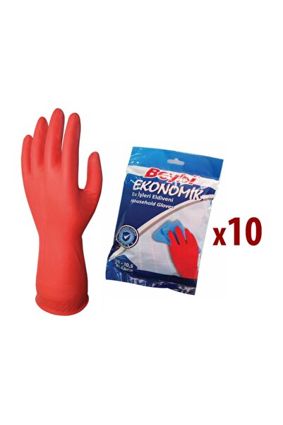 Beybi الأعمال المنزلية الاقتصادية وقفازات الأطباق - 10 أزواج 10-10,50