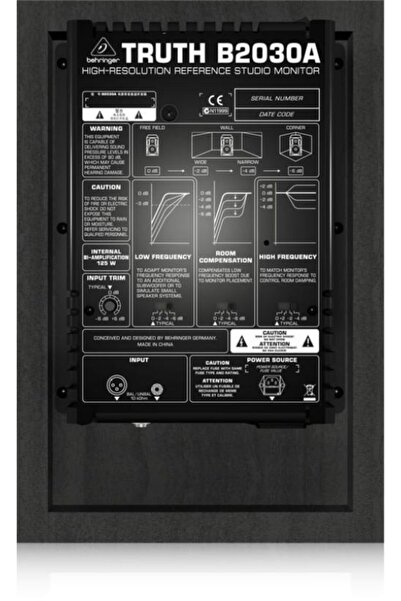 Behringer Behrınger B2030a High-resolution, Active 2-way Reference Studio Monitor