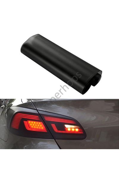 AUTOFOLYO Matte Black Headlamp Film 30 Cm X 3 Meters