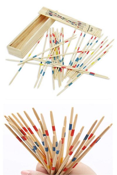 Hyd Wooden Mikado Spiel Game Sticks Game Set