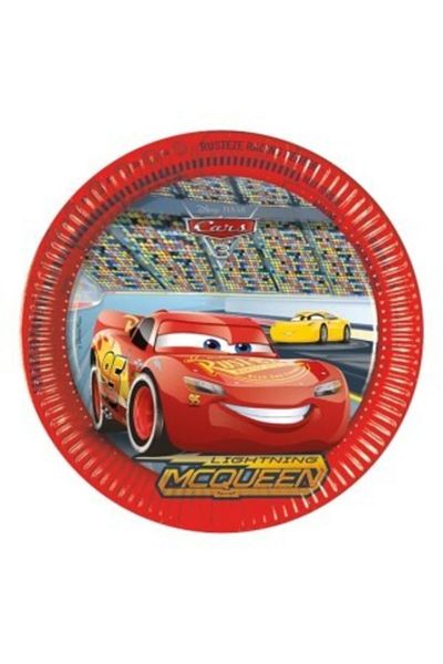 turkuaz parti 8-PACK CARS CONCEPT LICENSED CARTON PLATE AND CUP SET