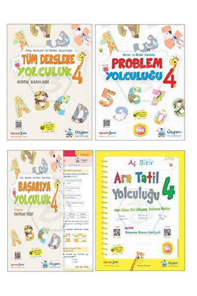 Üçgen Yayıncılık 4. Sınıf Problem Yolculuğu, Tüm Derslere Yolculuk, Başarıya ...