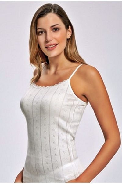 Tutku Γυναικείο εσώρουχο εκρού σε σκόνη Cherry String Strappy Jacquard 6 Pack