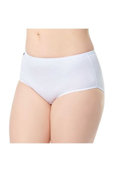Tutku 924 Women's White 6-Piece Elastane 100% Cotton Bato Panties
