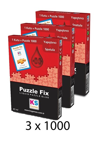 Ks Games Puzzle Yapıştırıcı Ks Puzzle Fix Yapıştırıcı 45 Ml X 3 Adet Paket
