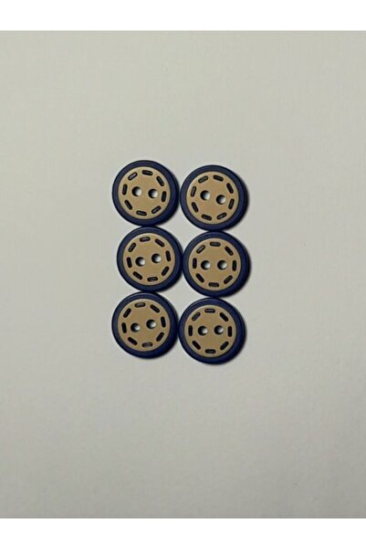 Turuncu Tuhafiye Bebek Yelek Düğmesi 6'lı Paket