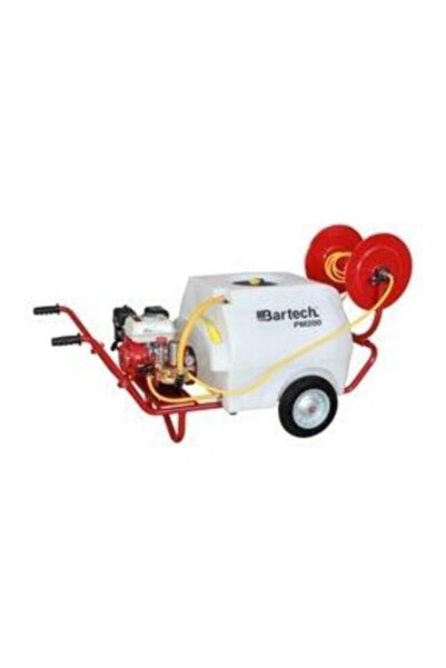 BARTECH Pm200 Benzinli Ilaçlama Makinası 200lt Makaralı Pülverizatör Hortum Mevcut Değildir