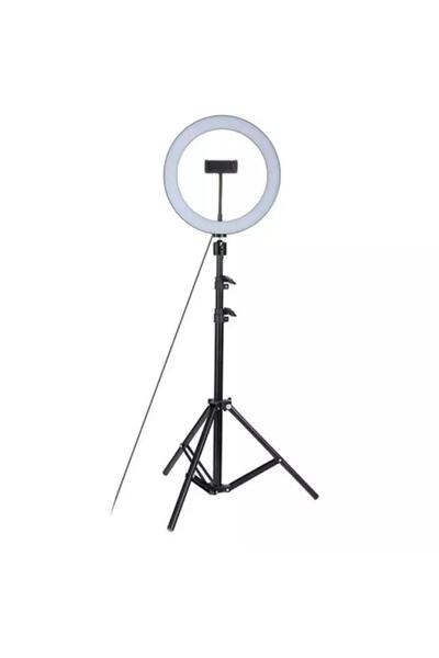 Coverzone Youtuber Led Işıklı Halka 13 Inch Selfie/yayıncı/makyaj Işığı 210 Cm Tripod