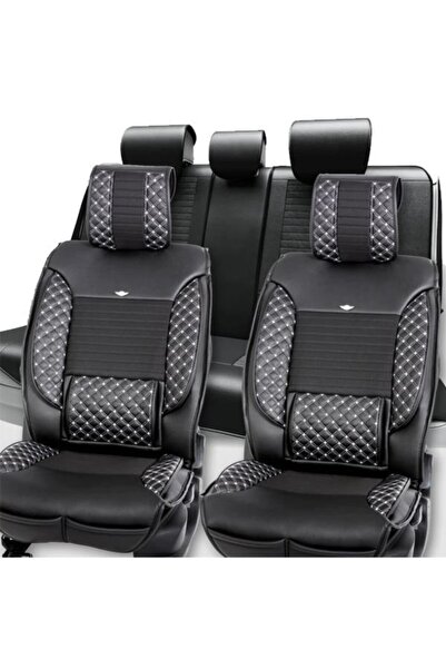 EliteWorldShop غطاء مقعد سيارة تويوتا كورولا جلد فاخر لتقويم العظام 2001-2006...