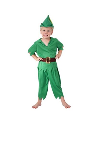 Bkmc Unisex Çocuk Yeşil Peter Pan Kostümü