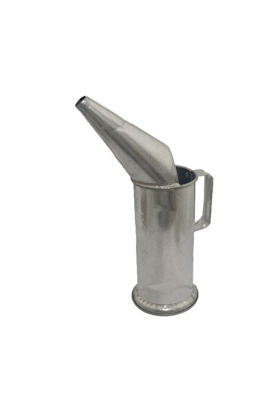 Genel Markalar Yağdanlık 1lt Ağızlı Ağızlı Aktarma Kabı Hunili Metal Galveniz