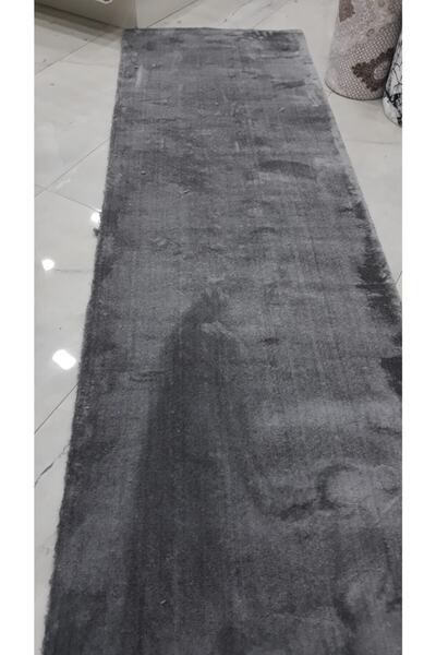 Sarar Tavşan Tüyü Peluş Halı Antrasit