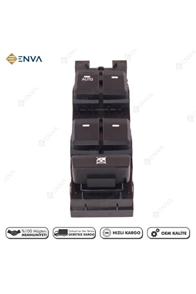 Enva Otomotiv Hyundai I20 Sol Ön Dörtlü Cam Açma Düğmesi Anahtarı 2014-2018