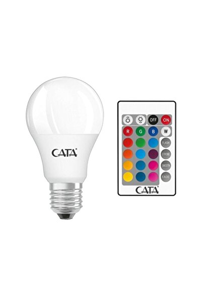 Cata Kumandalı Rgb Led Ampul 9w E27 Dimmer Ana Renk Aydınlatma Günısığı