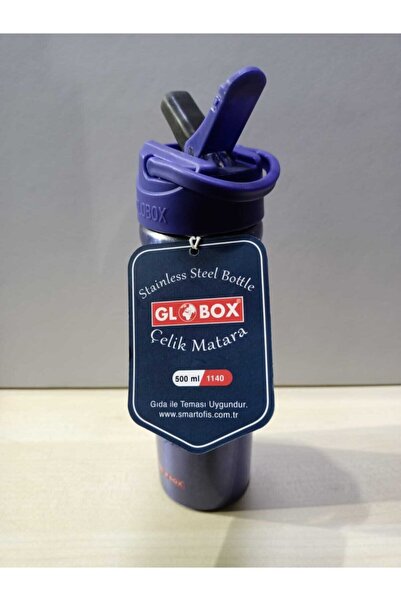 Globox Mor Desenli Çelik Matara 500 Ml 1140