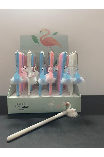 CEM KIRTASİYE Flamingo Ballpoint Pen *white