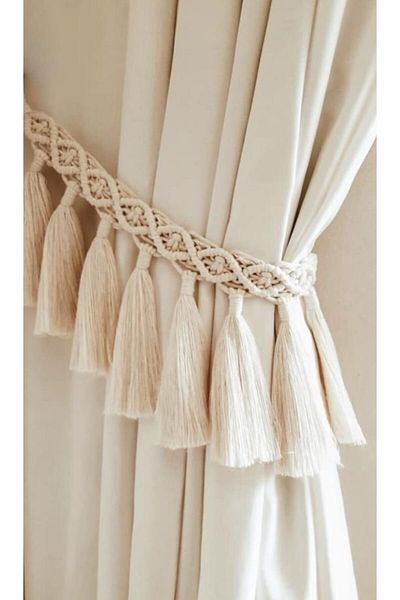 Foksan Deri Macrame 1 Piece Curtain Holder