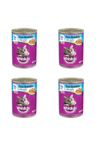 Whiskas Ton Balıklı Konserve Kedi Maması 400gr X 4 Adet