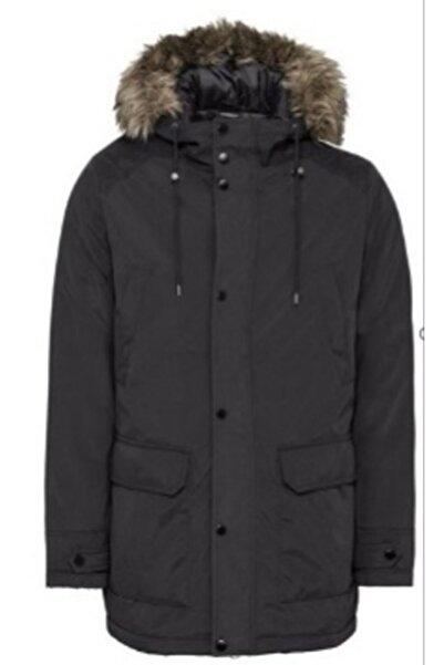 LIVERGY Erkek Siyah Parka 52 Beden