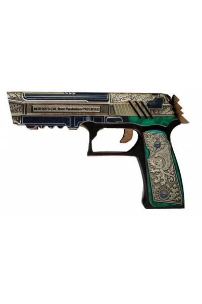 MOZAİK HEDİYELİK & AKSESUAR Ahşap Cs-go See You Later Lastik Atan Tabanca