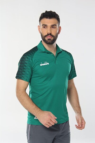 Diadora Μπλουζάκι Unisex Green Rhythm Camping Polo