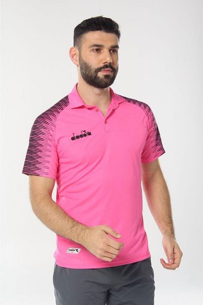 Diadora Μπλουζάκι Unisex Pink Rhythm Camping Polo