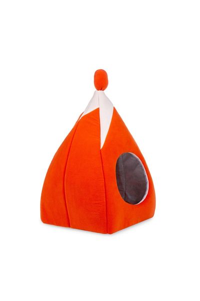 CatHouse Most Pyramid Cat Bed Nest Orange Washable 40X40 cm Most Pyramid Cat House