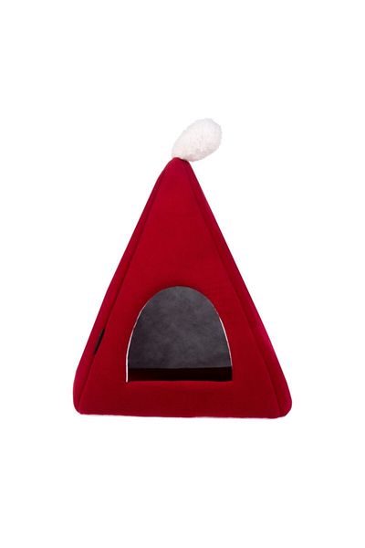 Nerotex Red Pyramid Cat Bed - Washable Nest