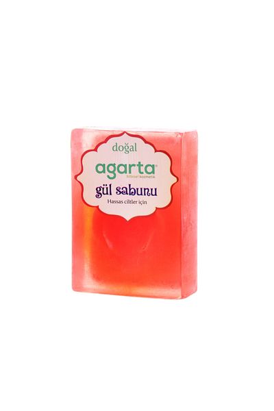 Agarta Rose Soap Natural Handmade Glycerin Rose Soap 150 Gr