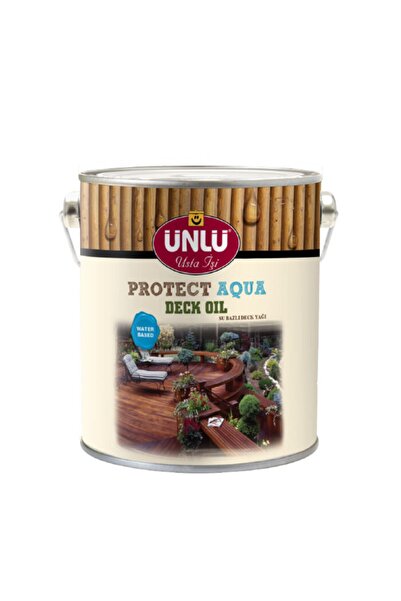 Ünlü Boya Ünlü Protect Aqua Su Bazlı Deck Yağı 5l