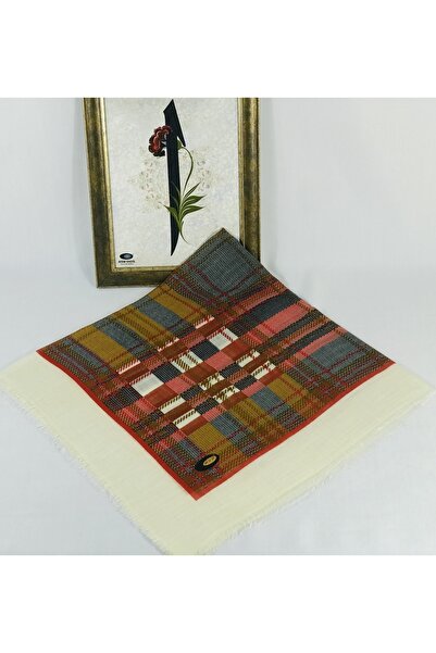 MOM COLLECTİON Kadın Flamlı Keten Tülbent Krem