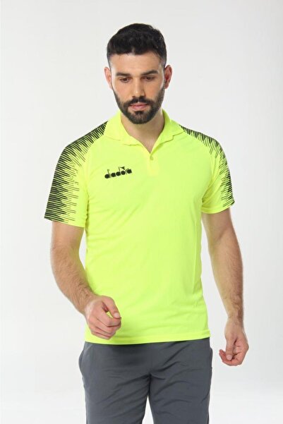 Diadora Unisex Green Rhythm Camping Polo T-shirt