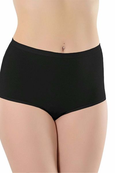 Belinay Women's, Black, 6-Piece Cotton High Waist Panties