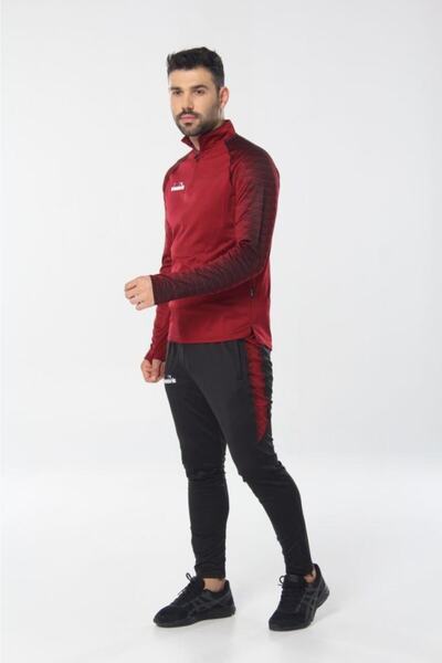 Diadora Unisex Claret Red Rhythm Training Tracksuit