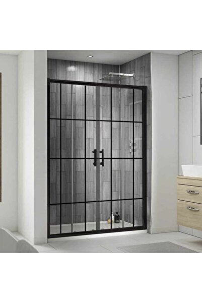 Blackline Siyah Çizgili Duşakabin 180-189 Cm Arası