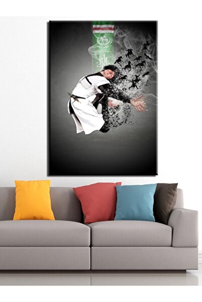 caddeko Forklorik Çeçen Kafkas Dansçı Kanvas Tablo 35x50cm