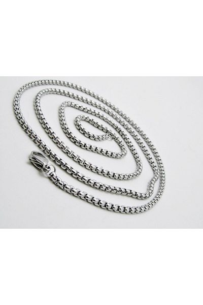 The Collection Round Snap Model Thin Men's 316l Steel Chain