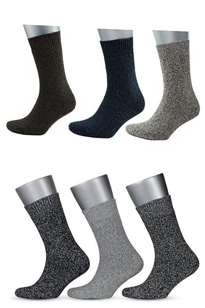 socksbox 6 ζευγάρια χειμερινές θερμικές κάλτσες τύπου Νορβηγίας με πετσέτα-nrvç6