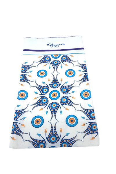 Hammam Develi Pouch 1973 Small Evil Eye Tile Printed Bath & Bath Pouch
