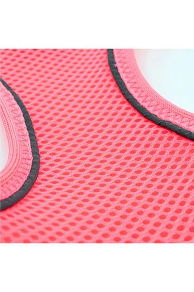 Tailpetz Air-mesh Neon Pink Chest Collar 2xs