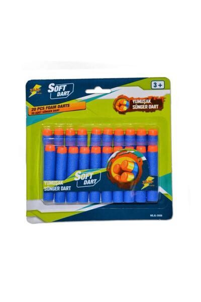 Sunman Soft Dart Yumuşak Sünger Yedek 20li Mermi Paket