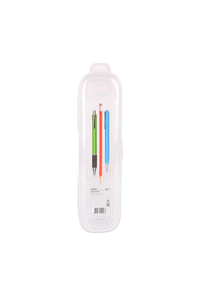 bimbambom Plastic Pencil Case, Transparent Pen Holder Multix G06-p