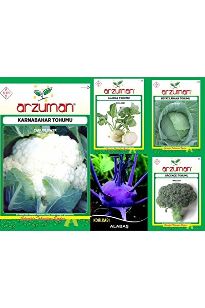 Karahasanoğlu Tarım Mor Alabaş-beyaz Alabaş-karnabahar-brokoli-beyaz Lahana 5...