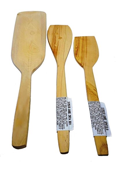 Lizge Naturel طقم ملاعق خشب البقس 3 قطع Kd -246+489+434
