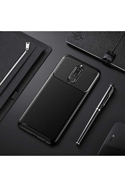 Nezih Case Huawei Mate 10 Lite Kamera Korumalı (carbon Tasarım) Silikon Kılıf...