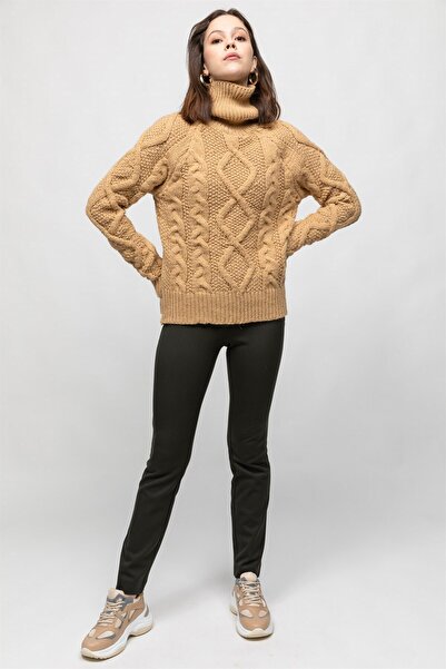 Volanlı Kadın Haki All Saints Pantolon