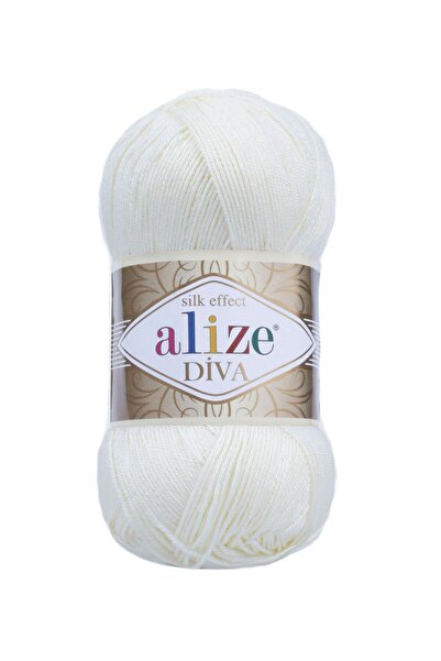 Alize Şeker Beyaz Diva 1055 (Pachet de 5)