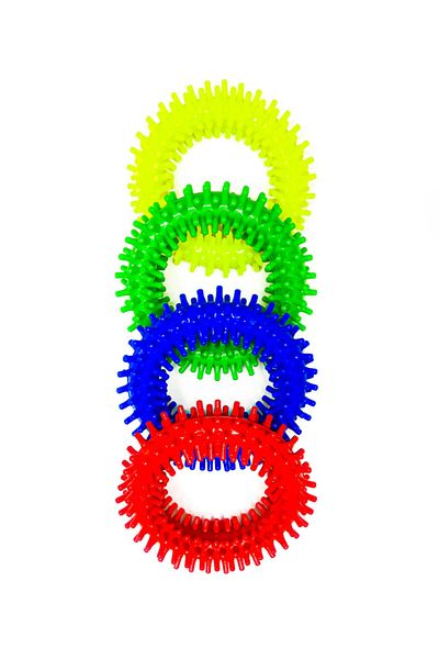 Emek Ring Barbed Teething Pet Dog Toy Hard Plastic 1Pcs
