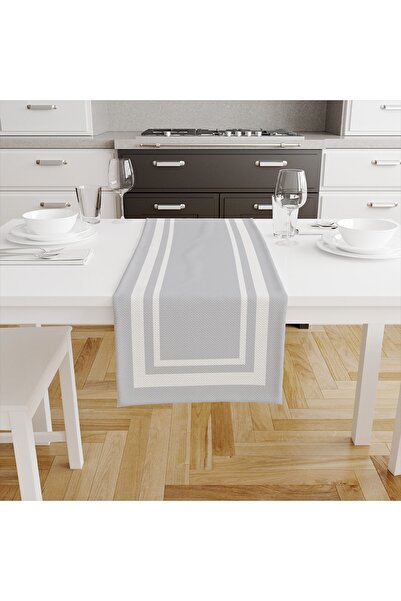 Talia Home Gri Baskılı Runner Tlar-044